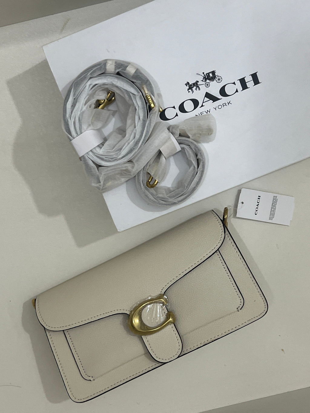 White Coach Shoulder Bag (WITH BOX)