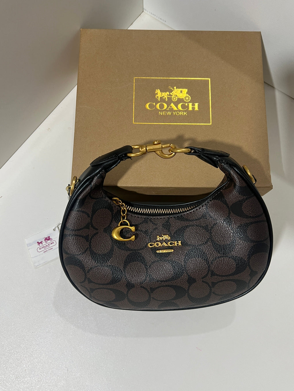 COACH JONIE BAG DARK BROWN