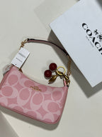 Coach PinkTeri Shoulder Bag (with Box and long strap )