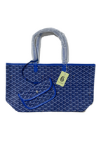 Goyard Tote Bag – Blue (Large With Pouch)