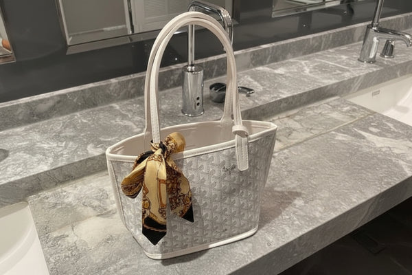 Goyard Tote Bag - Mini White (With Pouch)