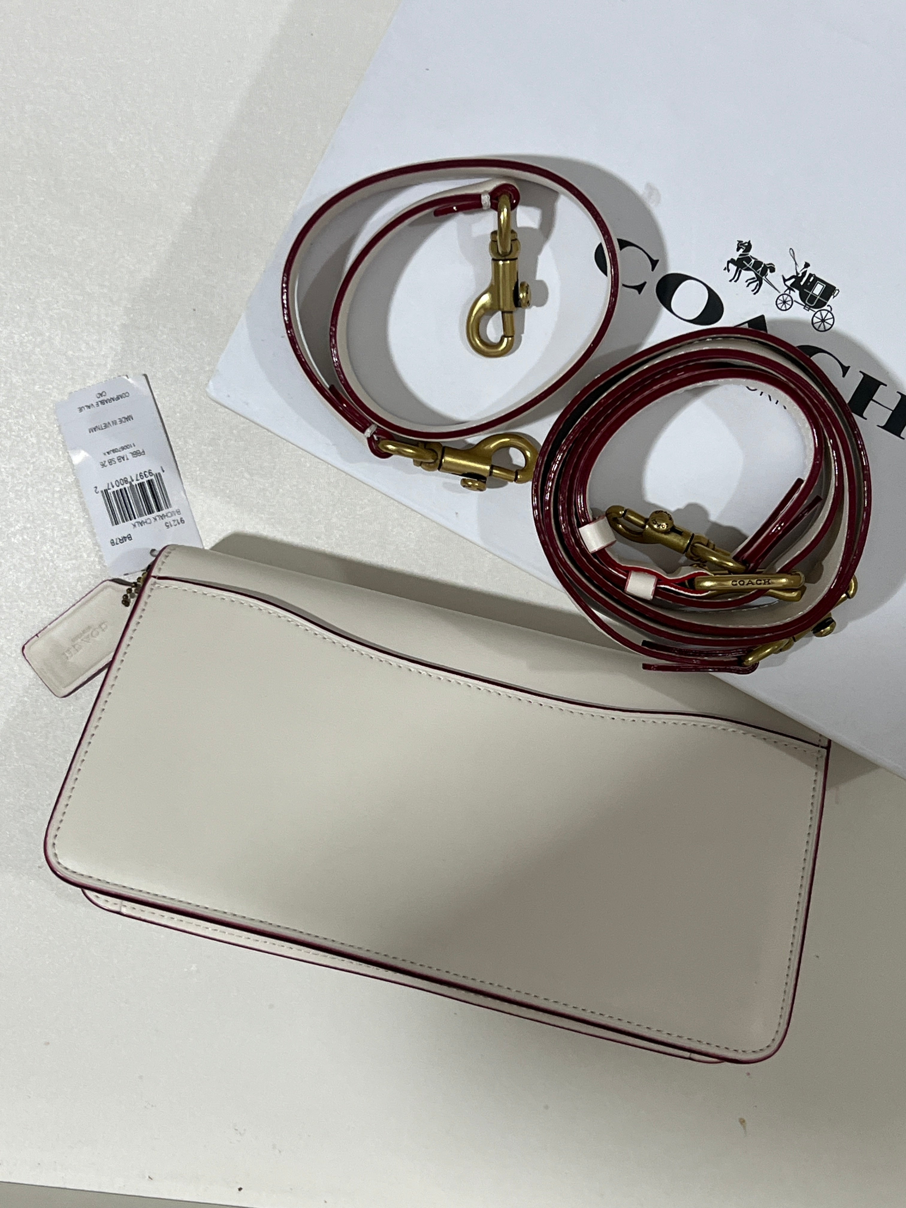 White Coach Shoulder Bag (WITH BOX)