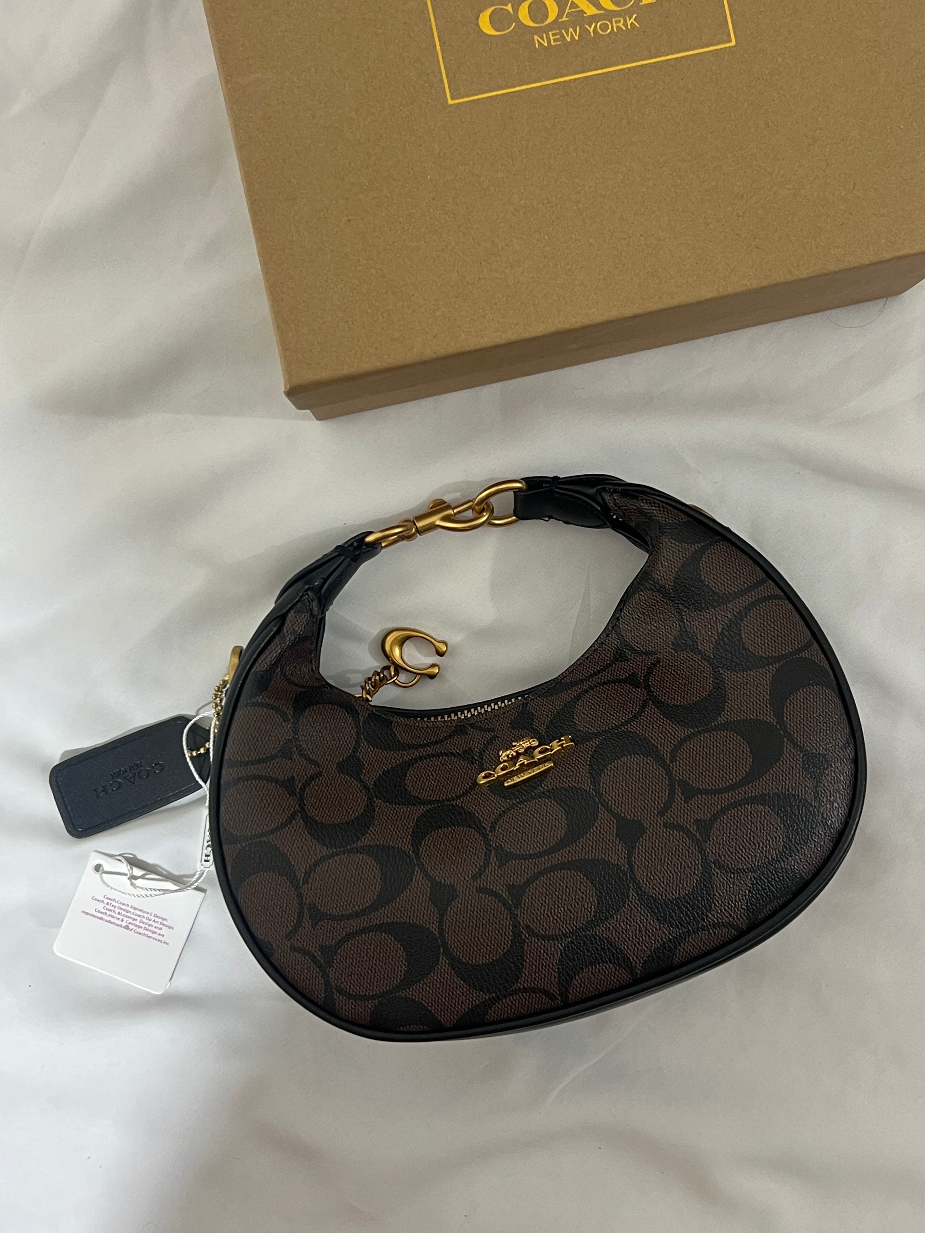 COACH JONIE BAG DARK BROWN