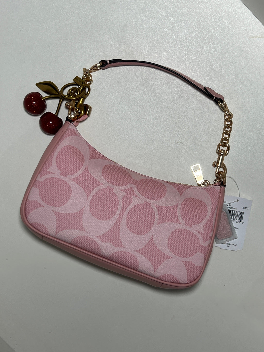 Coach PinkTeri Shoulder Bag (with Box and long strap )