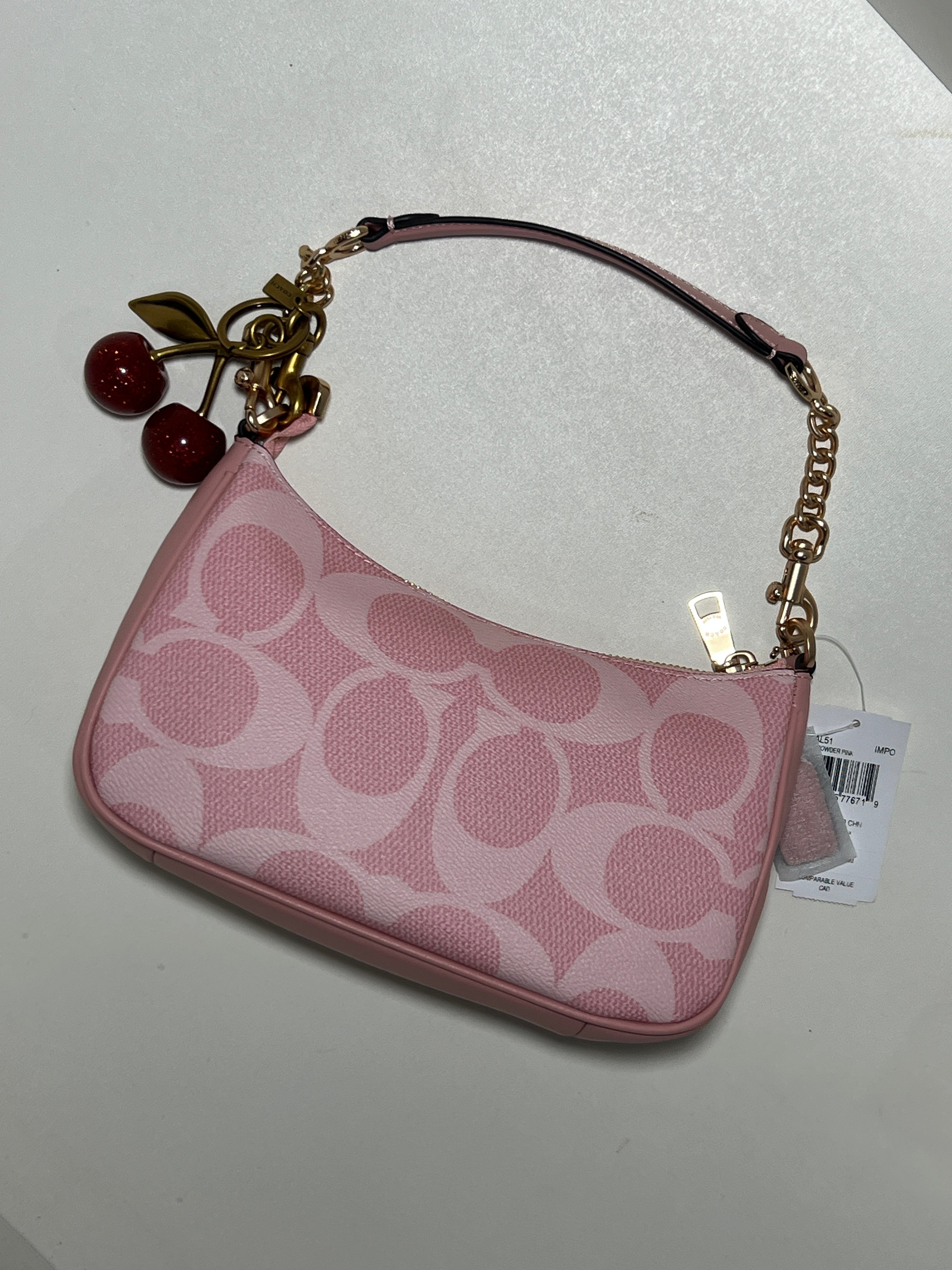 Coach PinkTeri Shoulder Bag (with Box and long strap )