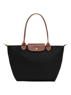 Longchamp Tote MEDIUM - Black (WITH BRAND LOGO)