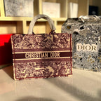 CHRISTIAN DIOR TOILE CANVAS TOTE BOOK BAG