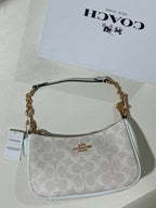 Coach Teri  white Shoulder Bag (with Box and long strap)
