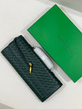 Bottega Veneta Inspired Clutch (Green) with Long Strap