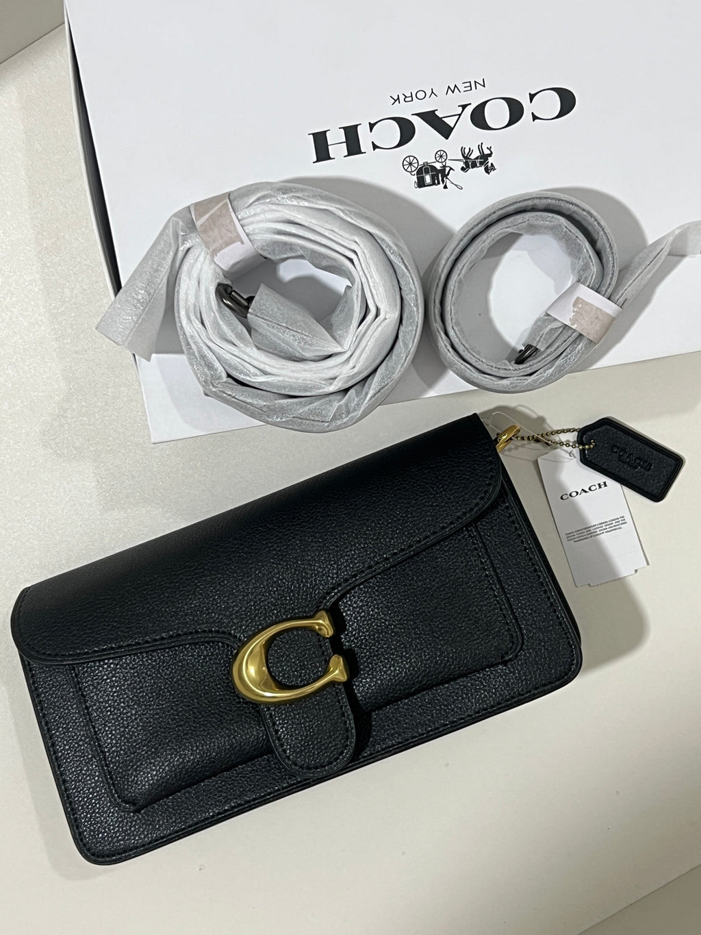 Black Coach Shoulder Bag (WITH BOX)