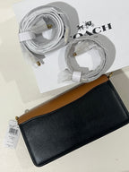 Blocked Signature Canvas in Tan Rust Coach Shoulder Bag (WITH BOX)