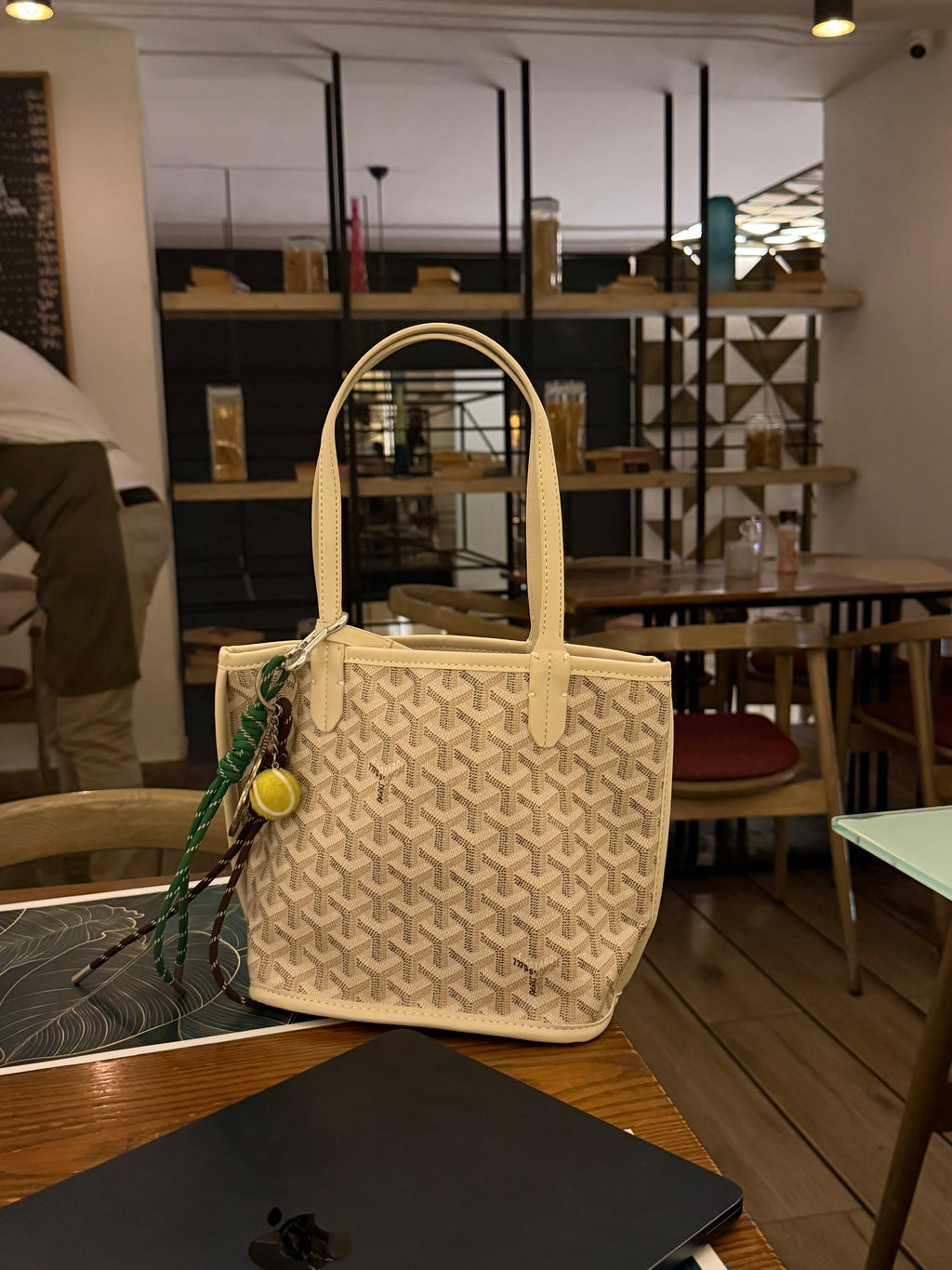 Goyard Tote Bag - Cream (Medium with Pouch)