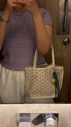 Goyard Tote Bag - Cream (Medium with Pouch)