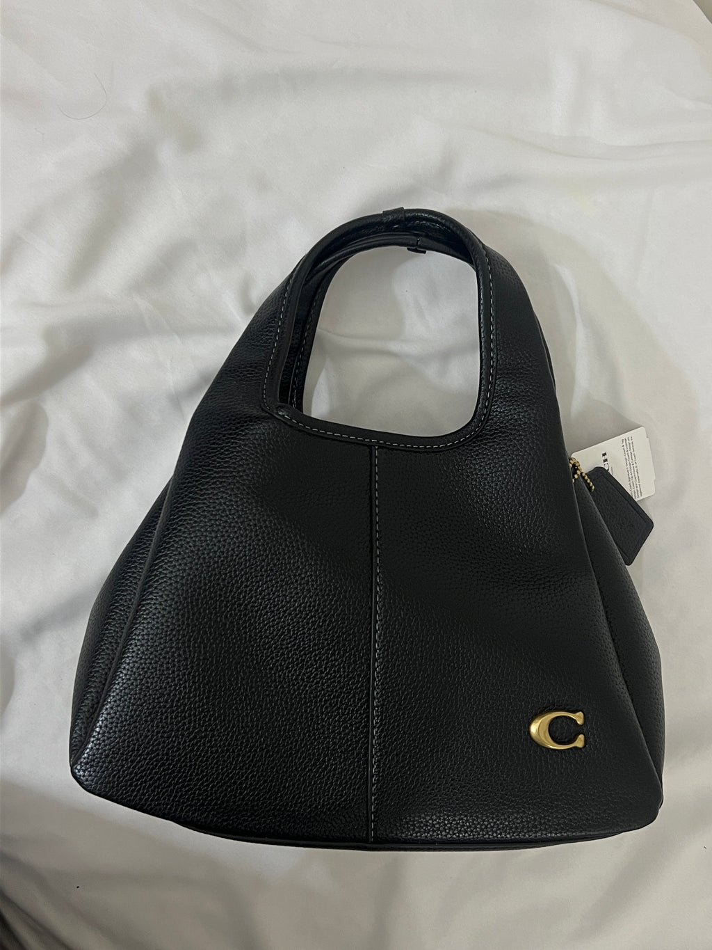 Coach Lana Shoulder Bag 23 In Signature Jacquard black Leather