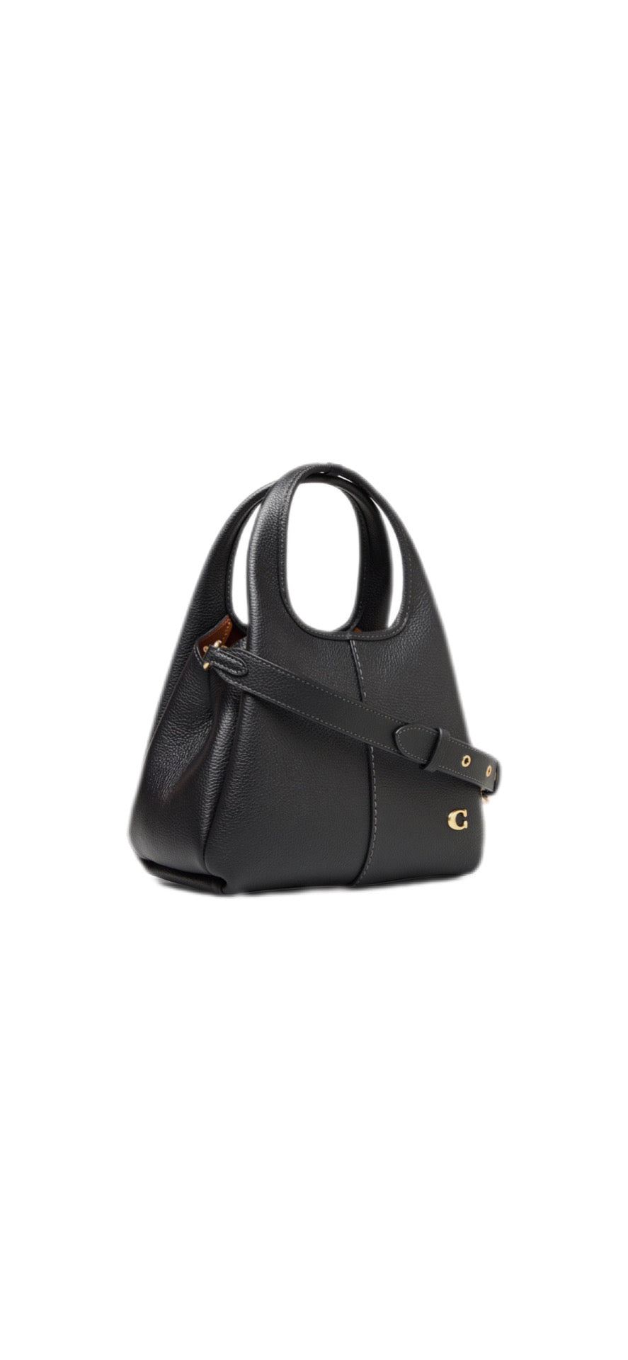 Coach Lana Shoulder Bag 23 In Signature Jacquard black Leather