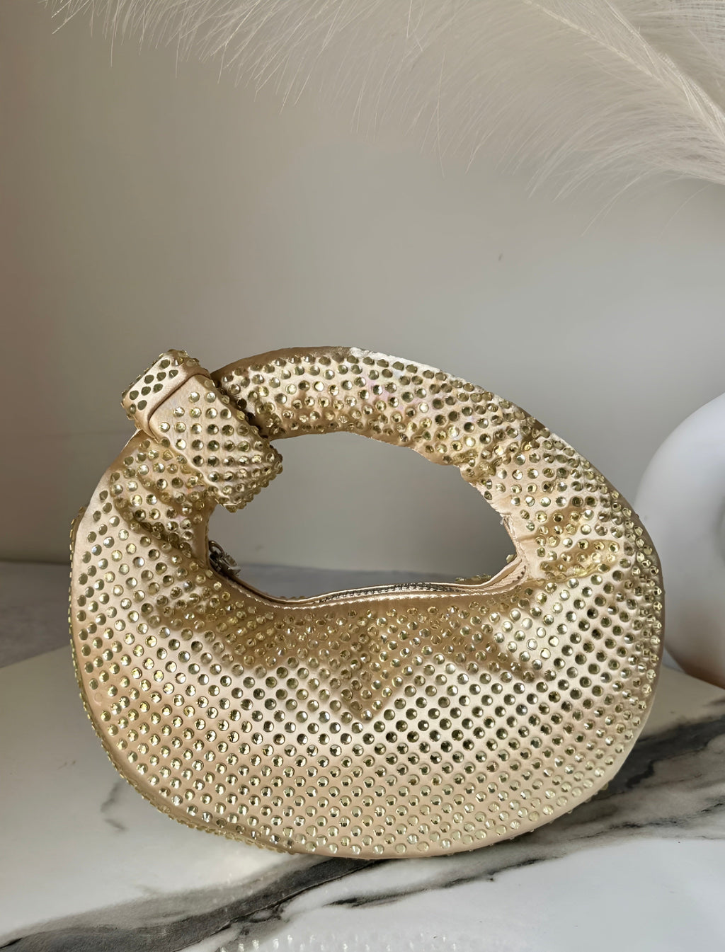 JW PIE Inspired Rhinestone Bag (Gold)