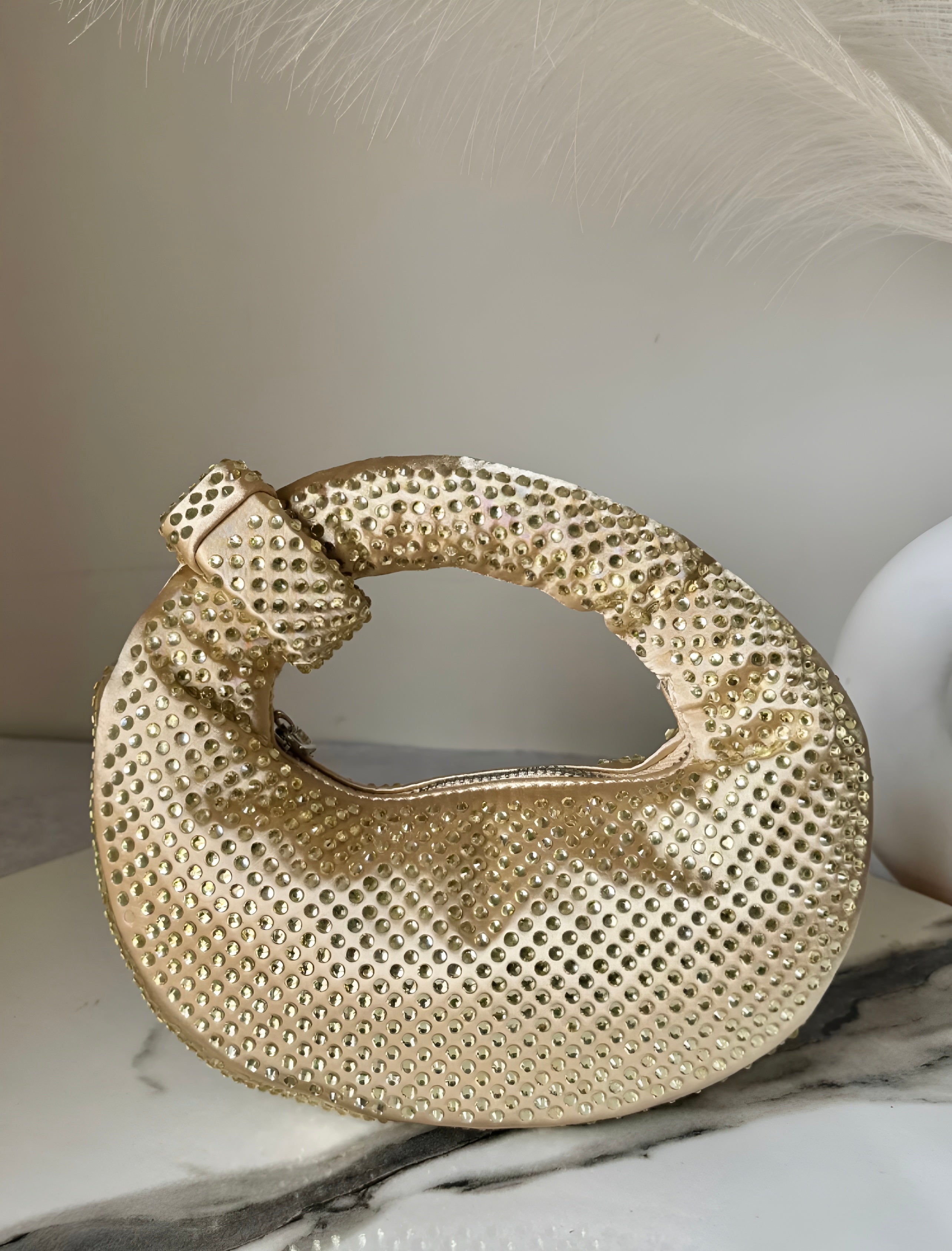 JW PIE Inspired Rhinestone Bag (Gold)