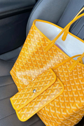 Goyard Tote Bag – Yellow (Large With Pouch)
