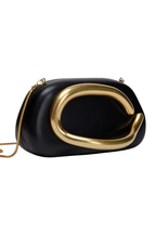 ZARA Black Clutch with Long Chain