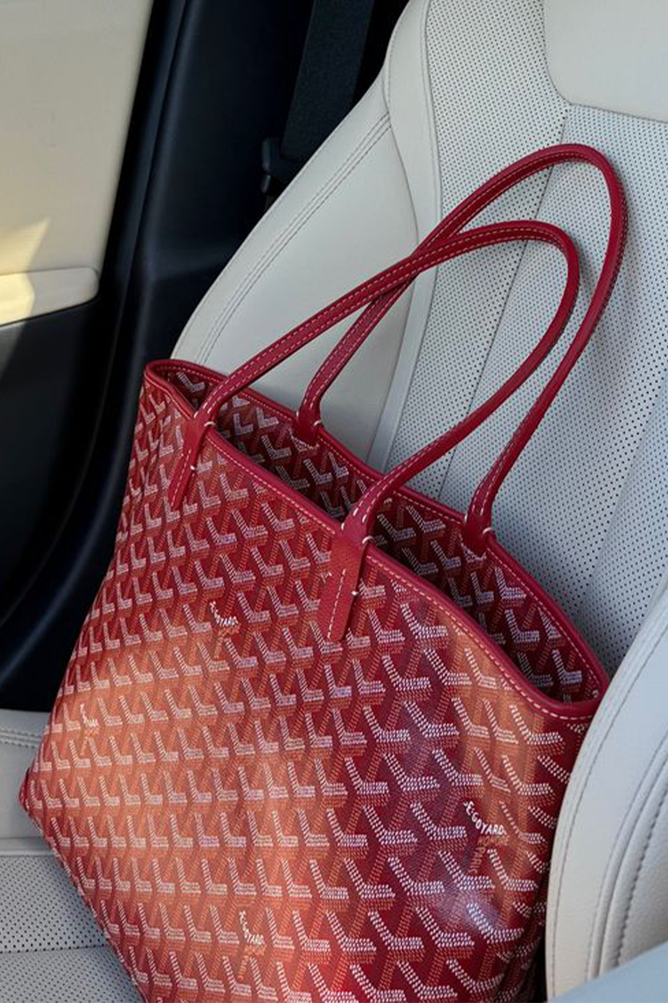 Goyard Tote Bag – Red (Large With Pouch)