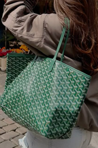 Goyard Tote Bag – Green (Large With Pouch)