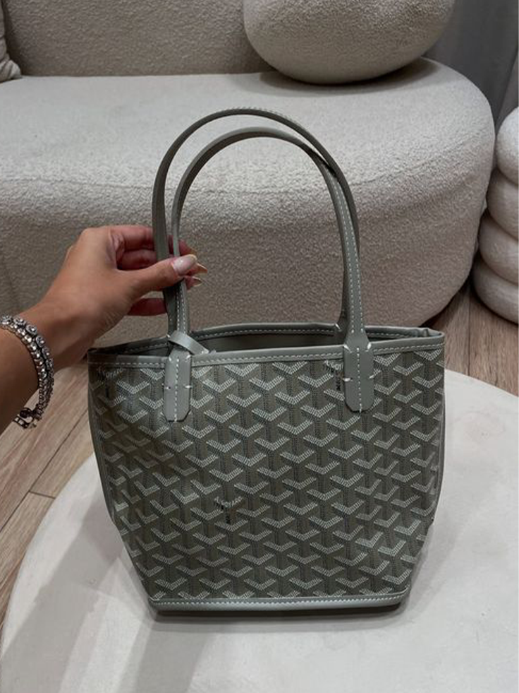 Goyard Tote Bag - Grey (Medium with Pouch)