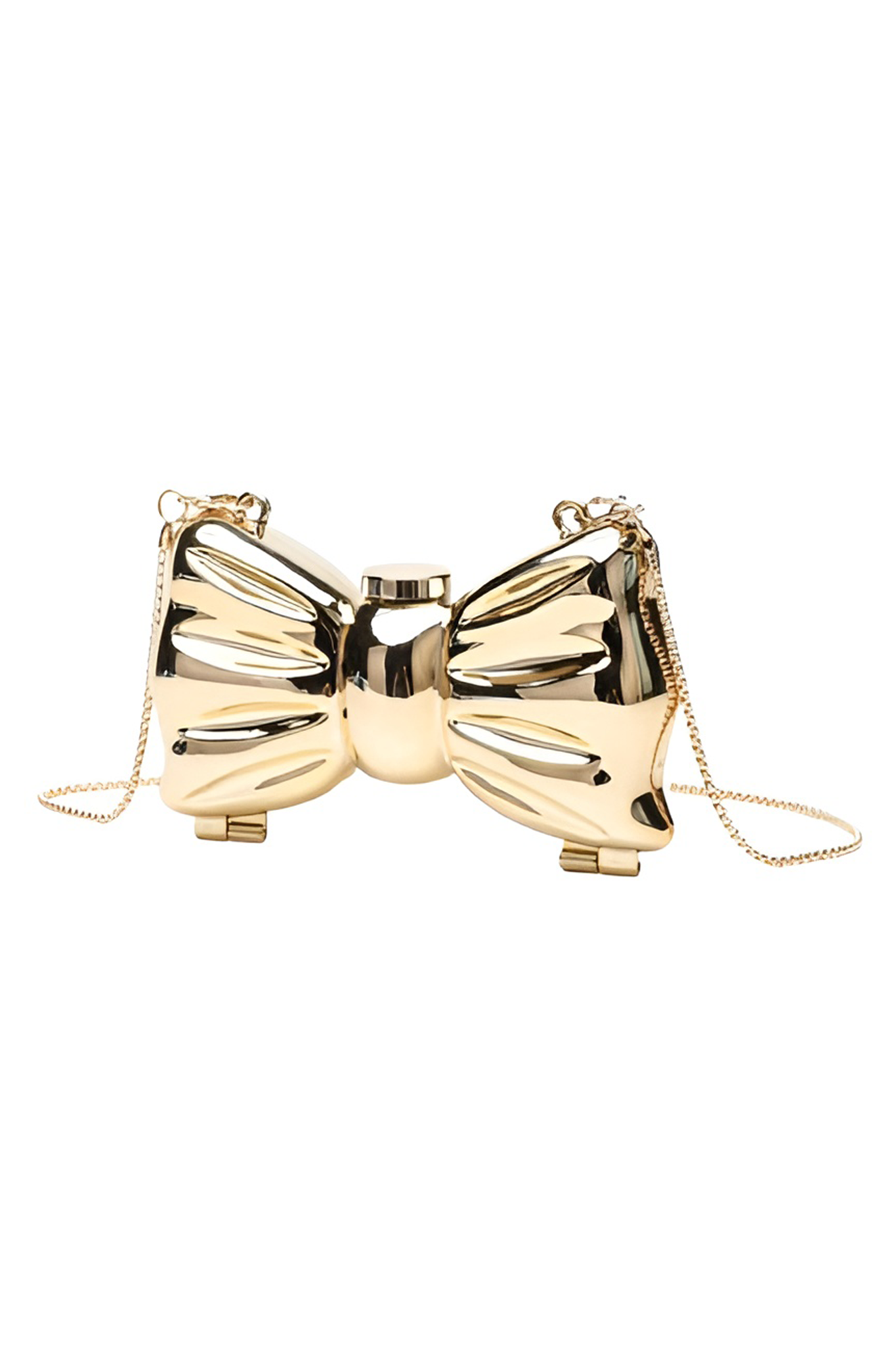 Viral Mini Gold Bow Clutch