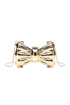 Viral Mini Gold Bow Clutch