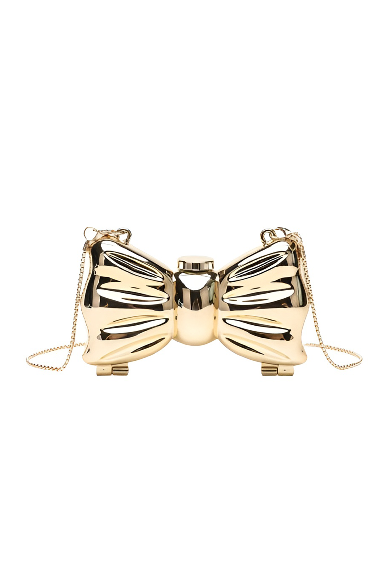 Viral Mini Gold Bow Clutch