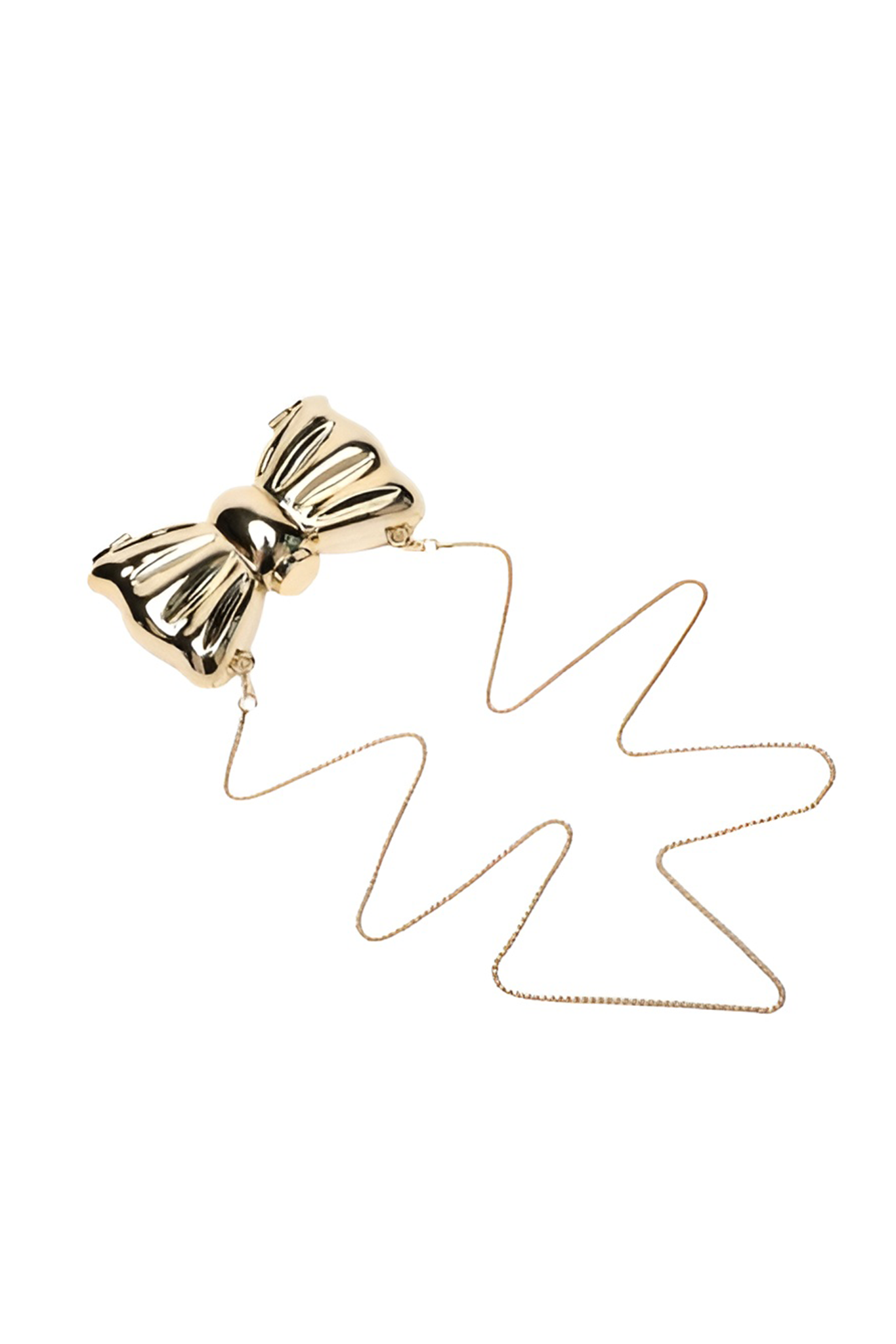 Viral Mini Gold Bow Clutch