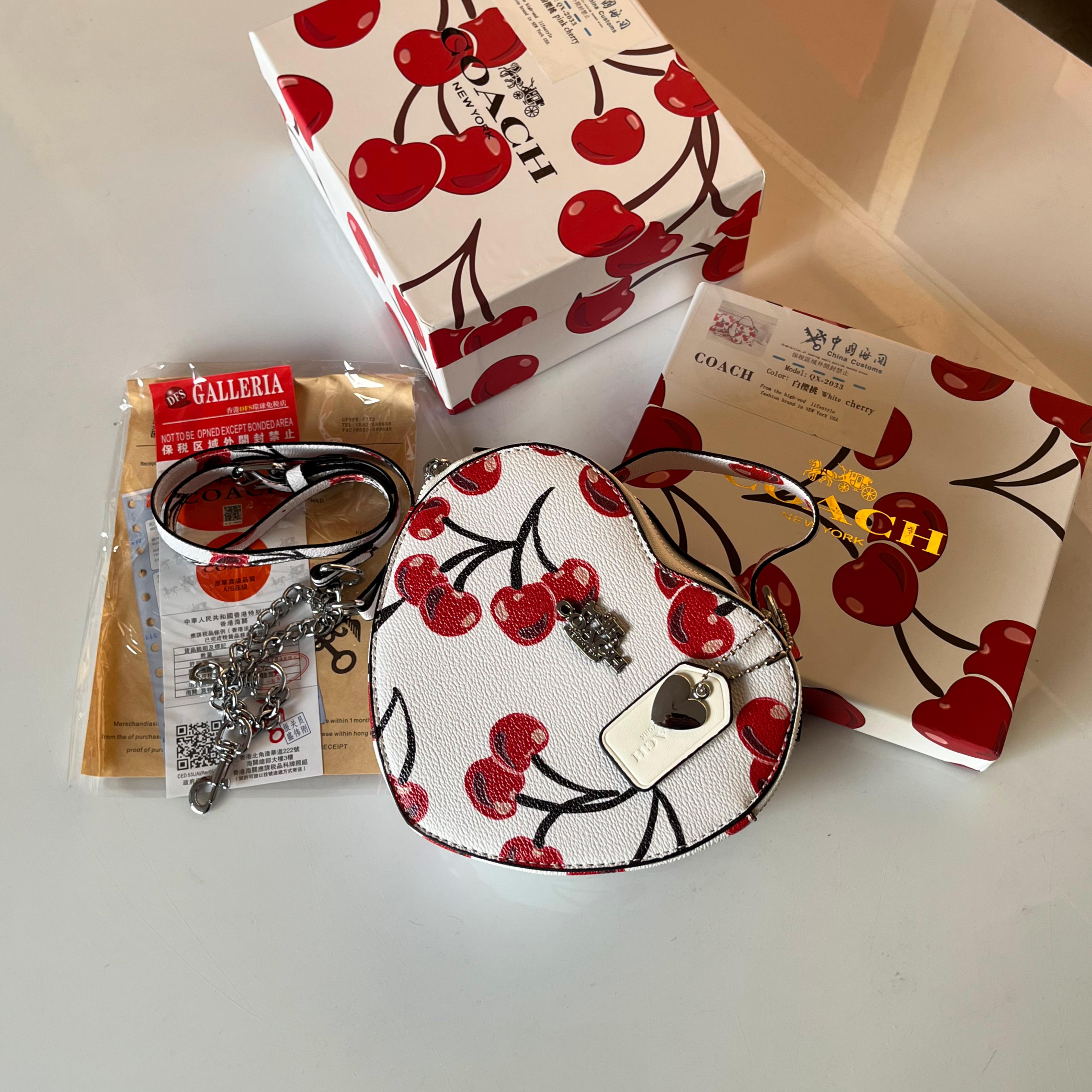 Coach Heart Crossbody In Signature Canvas