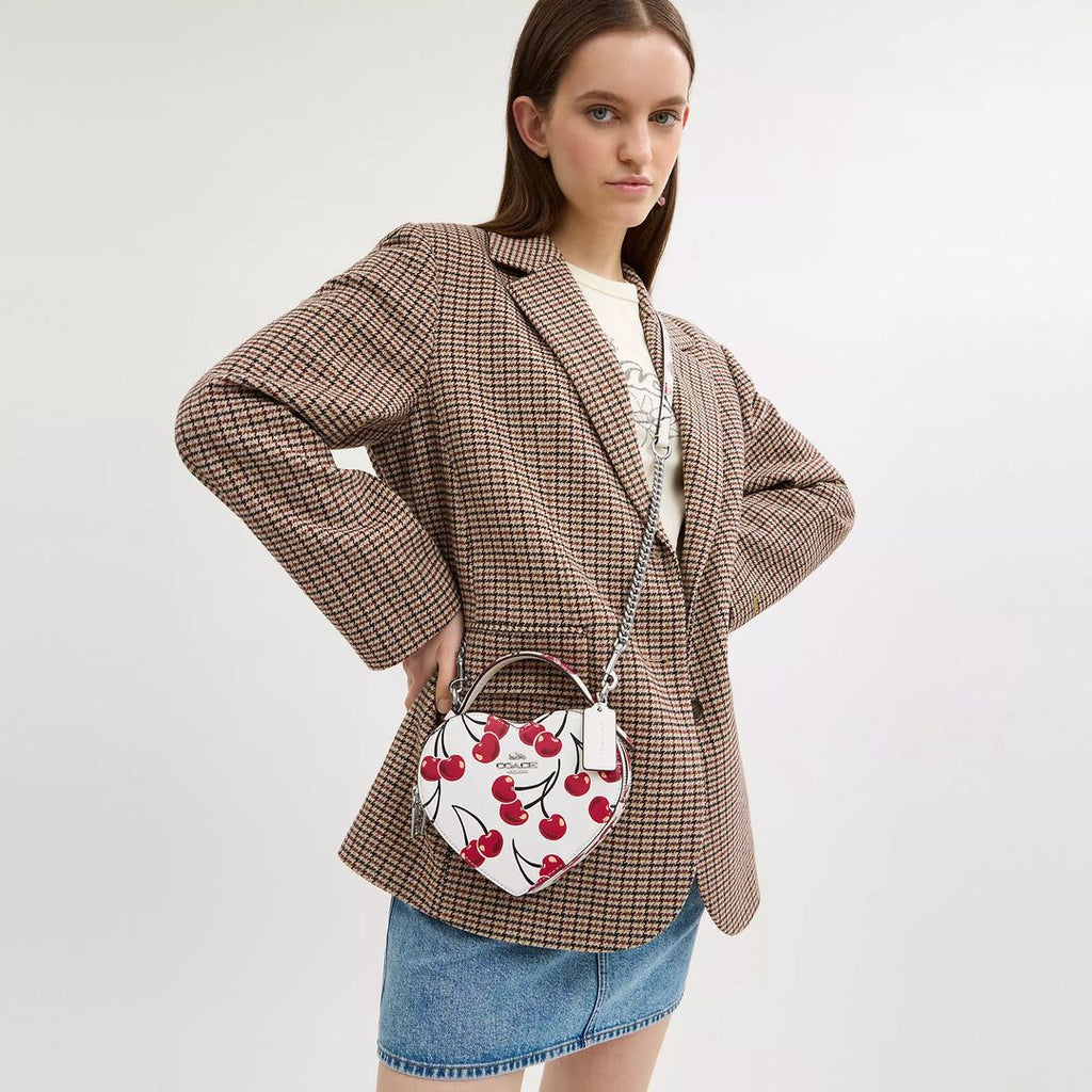Coach Heart Crossbody In Signature Canvas