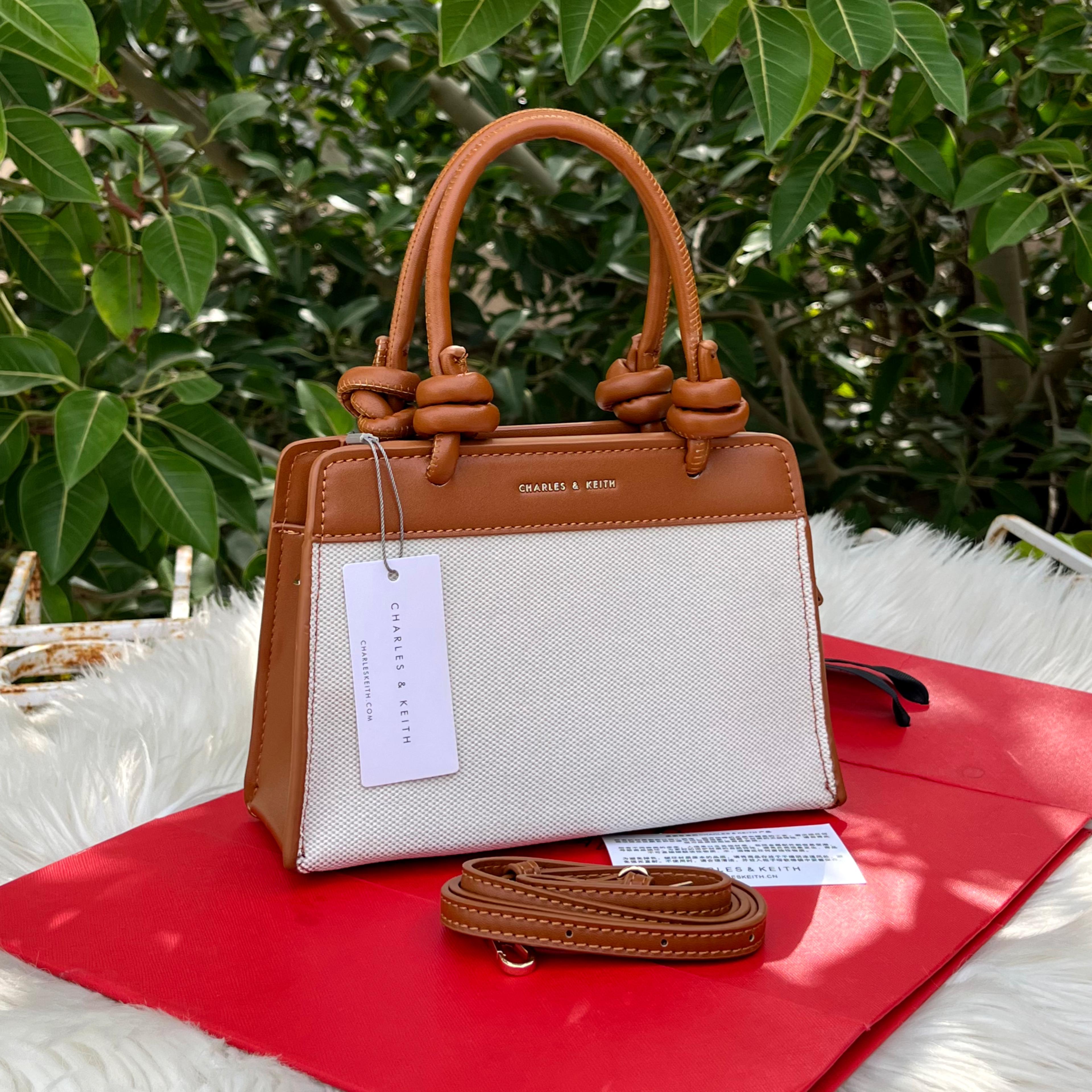 CHARLES & KEITH Sabine Knotted Handle Trapeze Bag