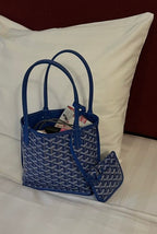 Goyard Tote Bag - Blue (Medium with Pouch)